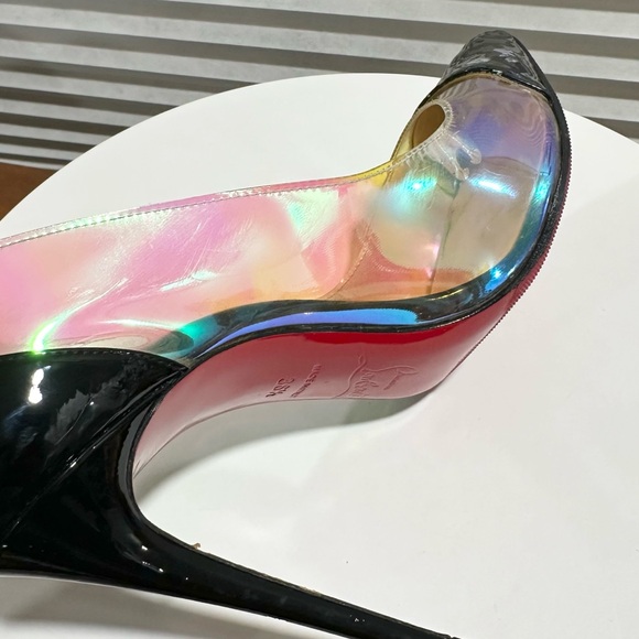 🌺 CHRISTIAN LOUBOUTIN🌺 Iridescent PVC Debout Size: 36.5 - Picture 9 of 16